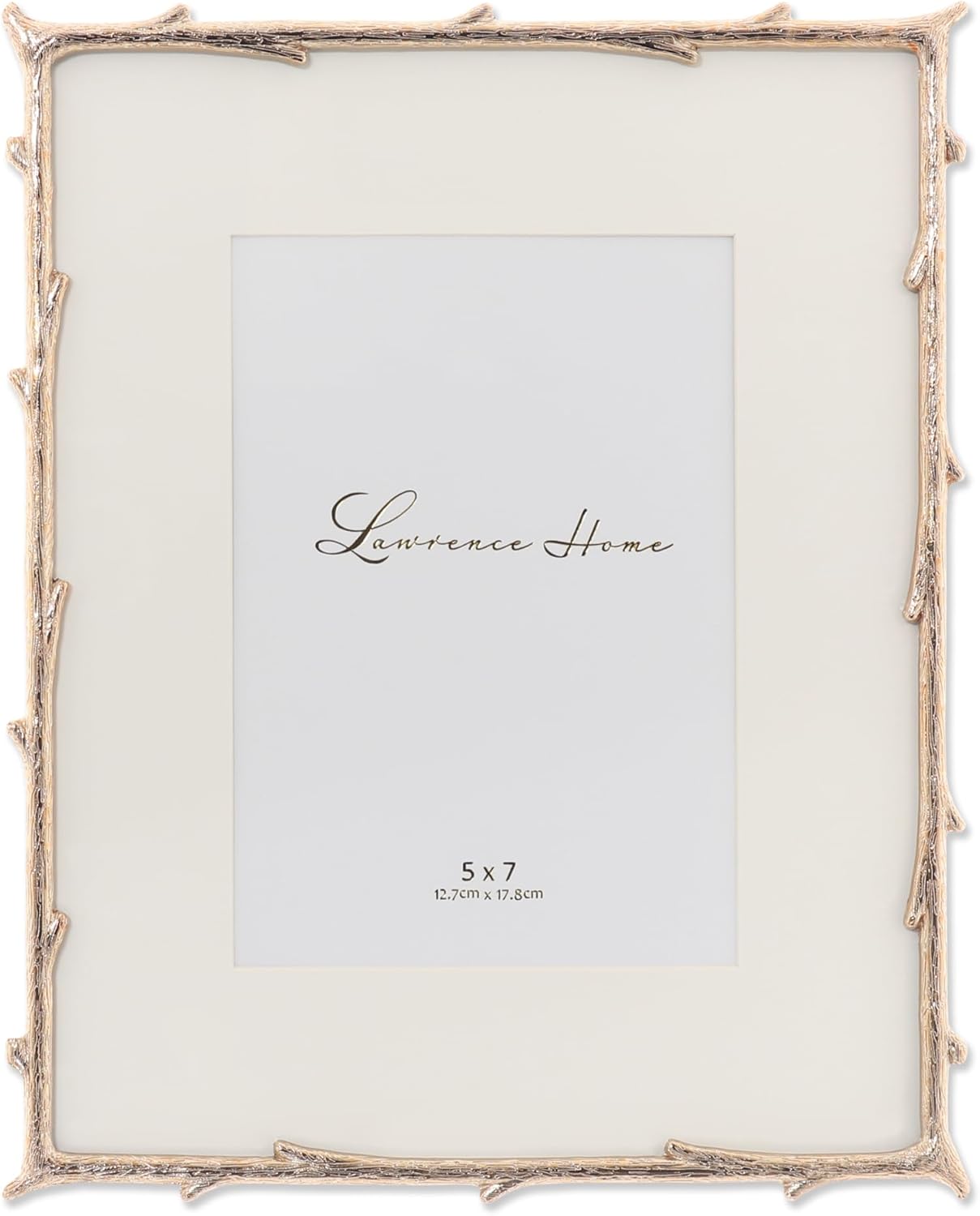 Lawrence Frames Metal Frame with Branch Design in Gold Finish