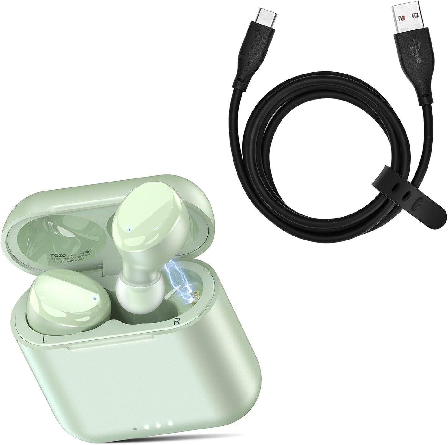 TOZO T6 True Wireless Earbuds: Fast Charging with USB-C