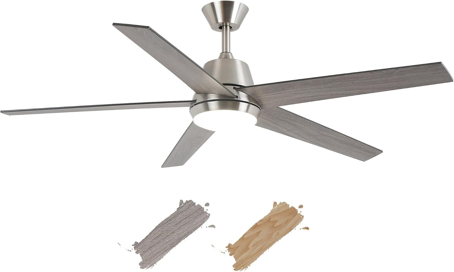 52 Inch Modern Ceiling Fan with Lights and Remote Control