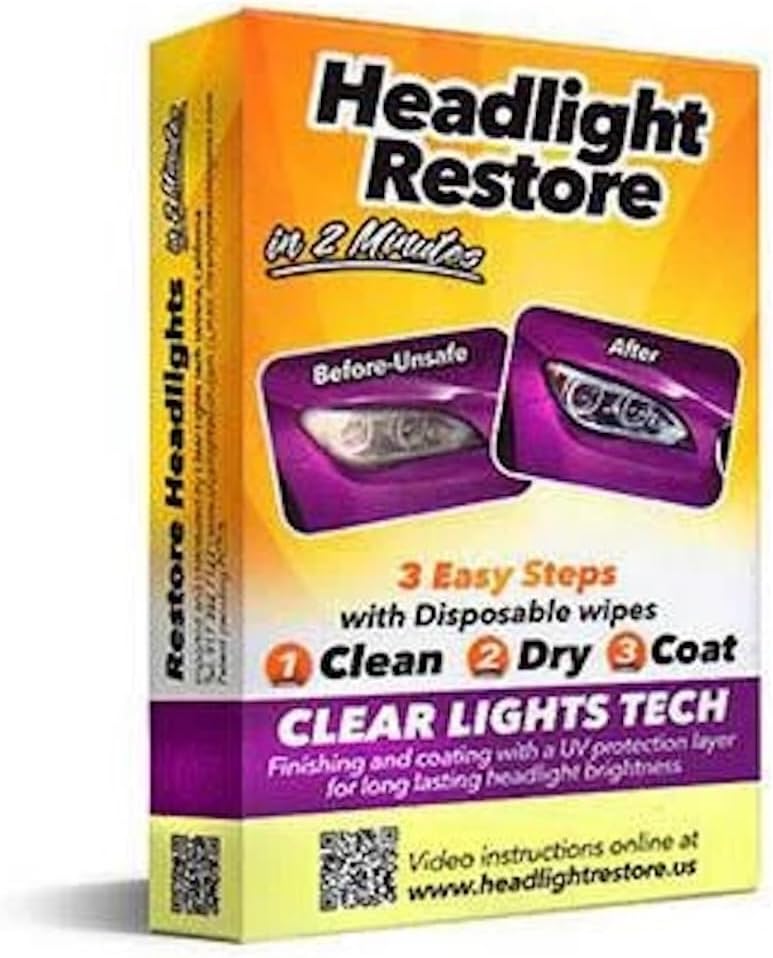Get Clear Headlights Fast with 3-Step Kit!