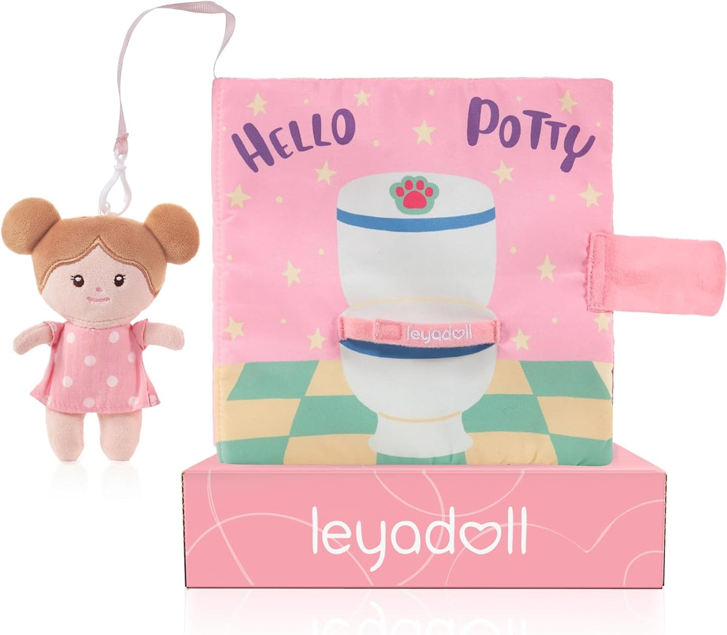 Interactive Sensory Soft Cloth Book for Potty Training Fun