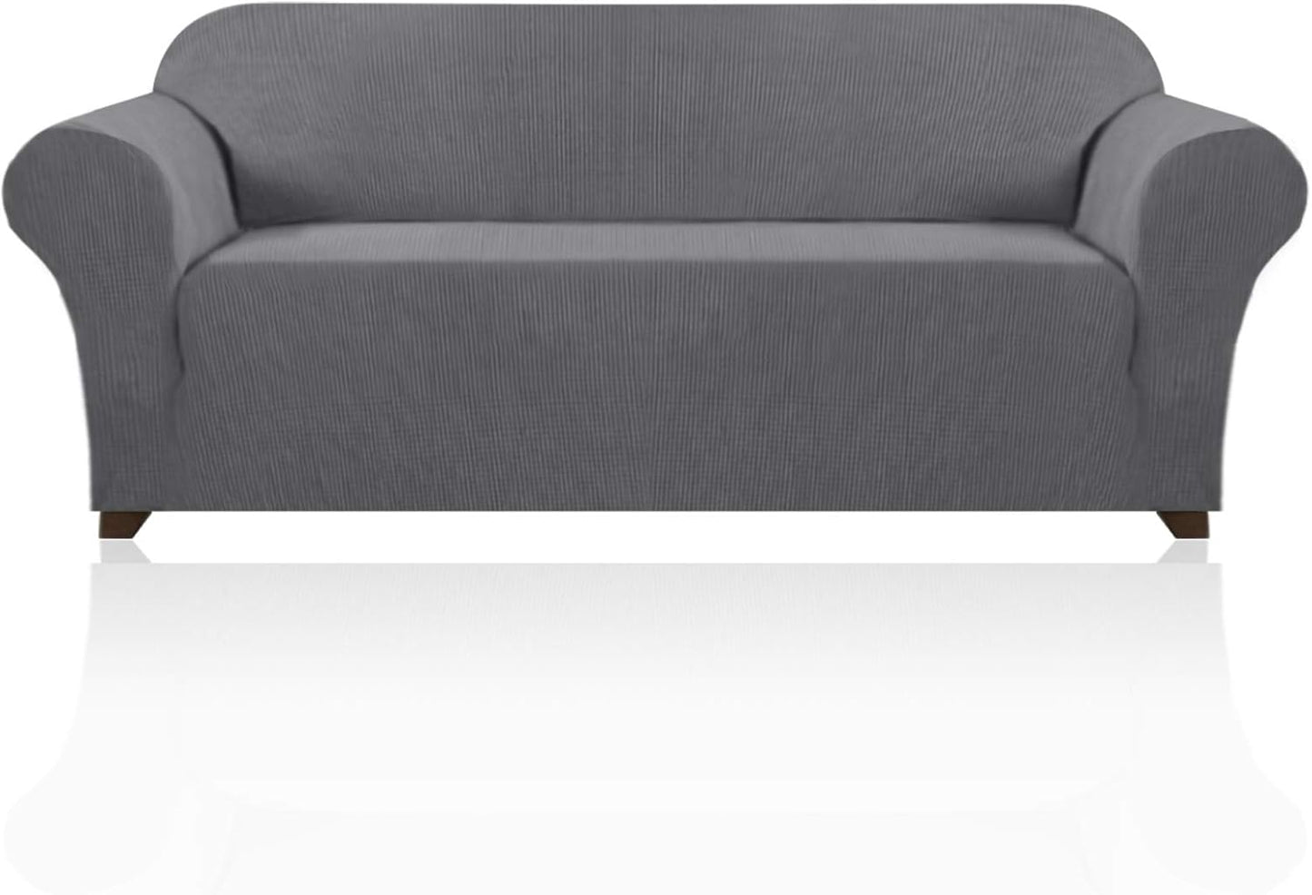 PrinceDeco Couch Covers for 3 Cushion Sofa - Extra Large Grey