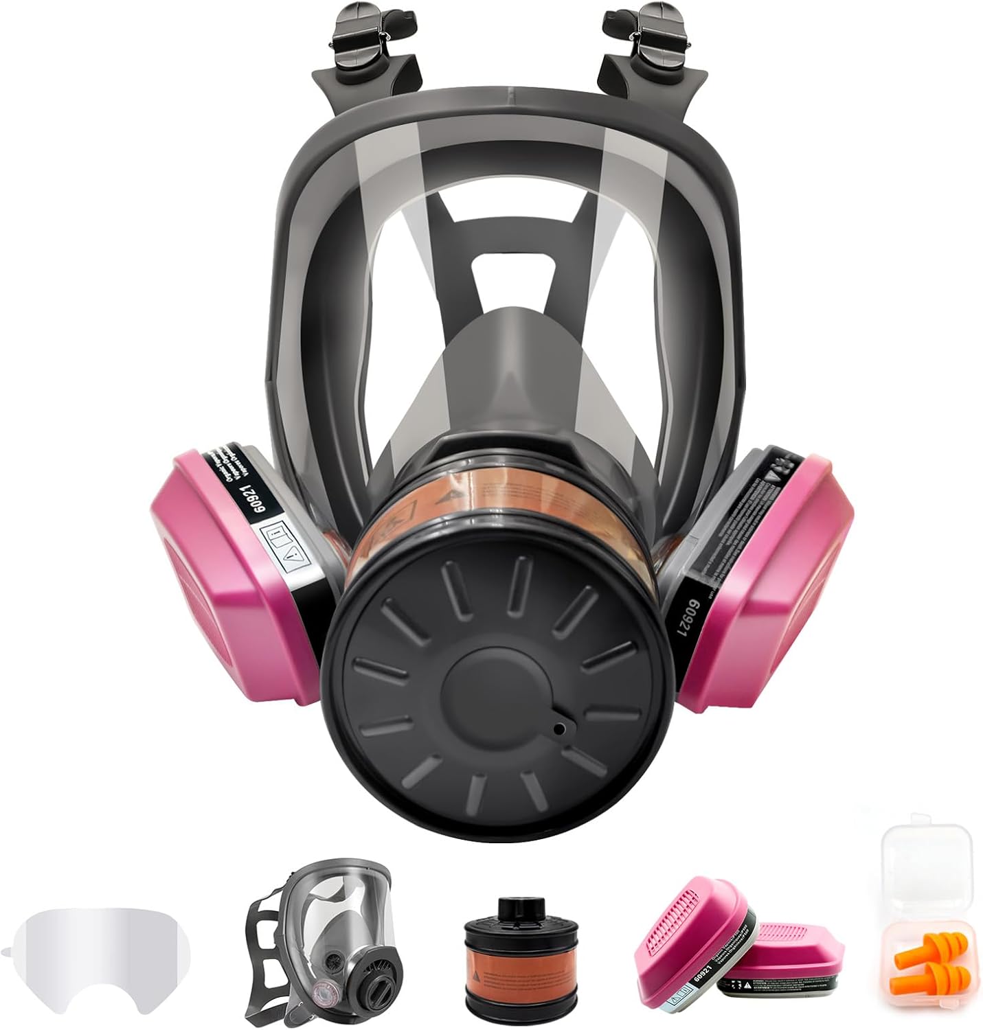 Full Face Respirator Mask 6800 with Filters for Dust and Spray