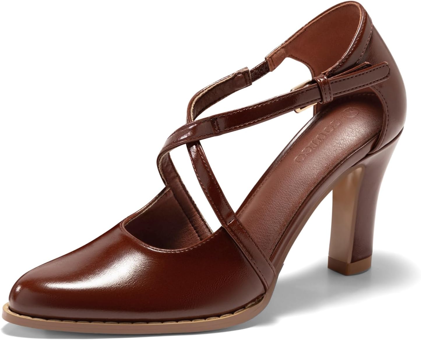 Coutgo Womens Chunky High Heels Dress Shoes for Every Occasion