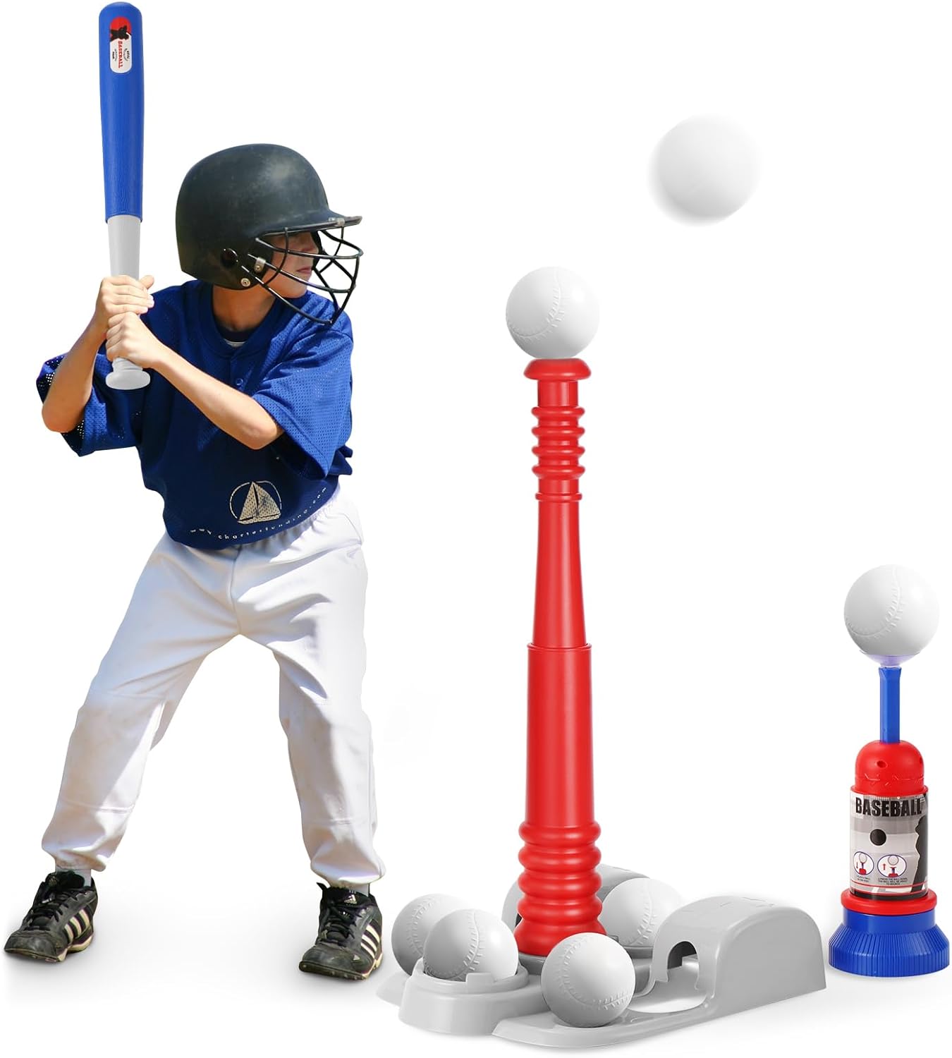 Automatic T Ball Set for Kids 3-12 - Outdoor Sports Toy by KIZJORYA