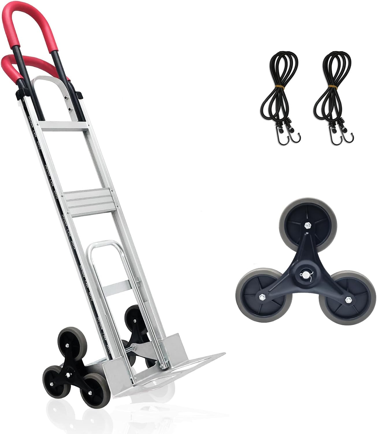 Aluminum Stair Climbing Cart with 600 lbs Capacity for Easy Moving