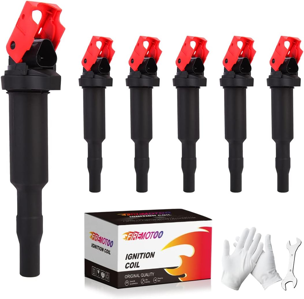 Pack of 6 Ignition Coils for BMW 325Ci 330Ci 335i and More