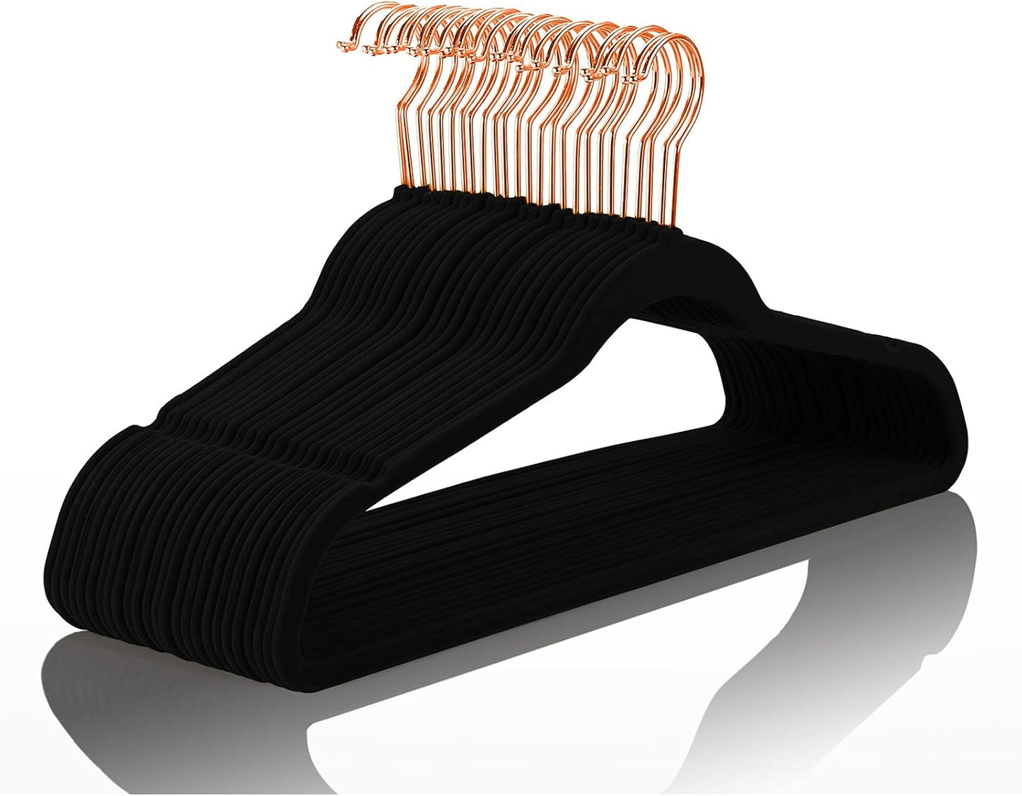 MIZGI Premium Velvet Hangers - Non Slip Space Saving Design