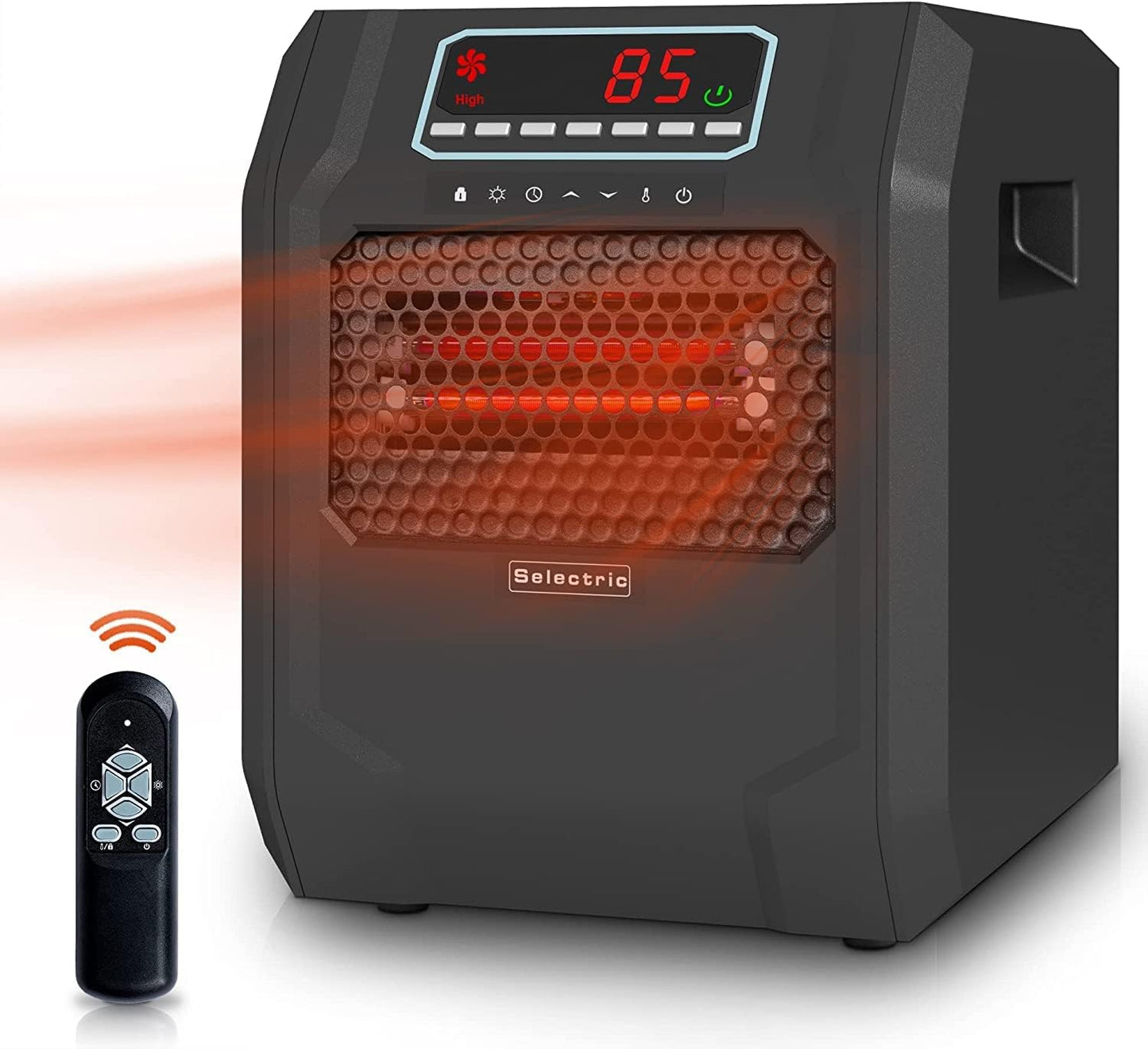 VOLTORB Portable Electric Heater - Remote Control & Fan Mode