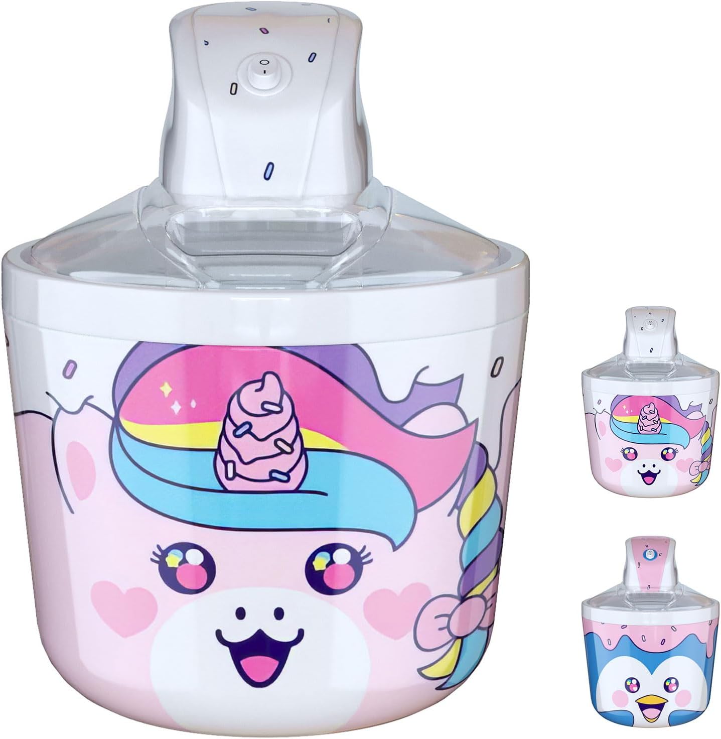 1.2 Quart Unicorn Electric Ice Cream Maker for Kids Fun Treats