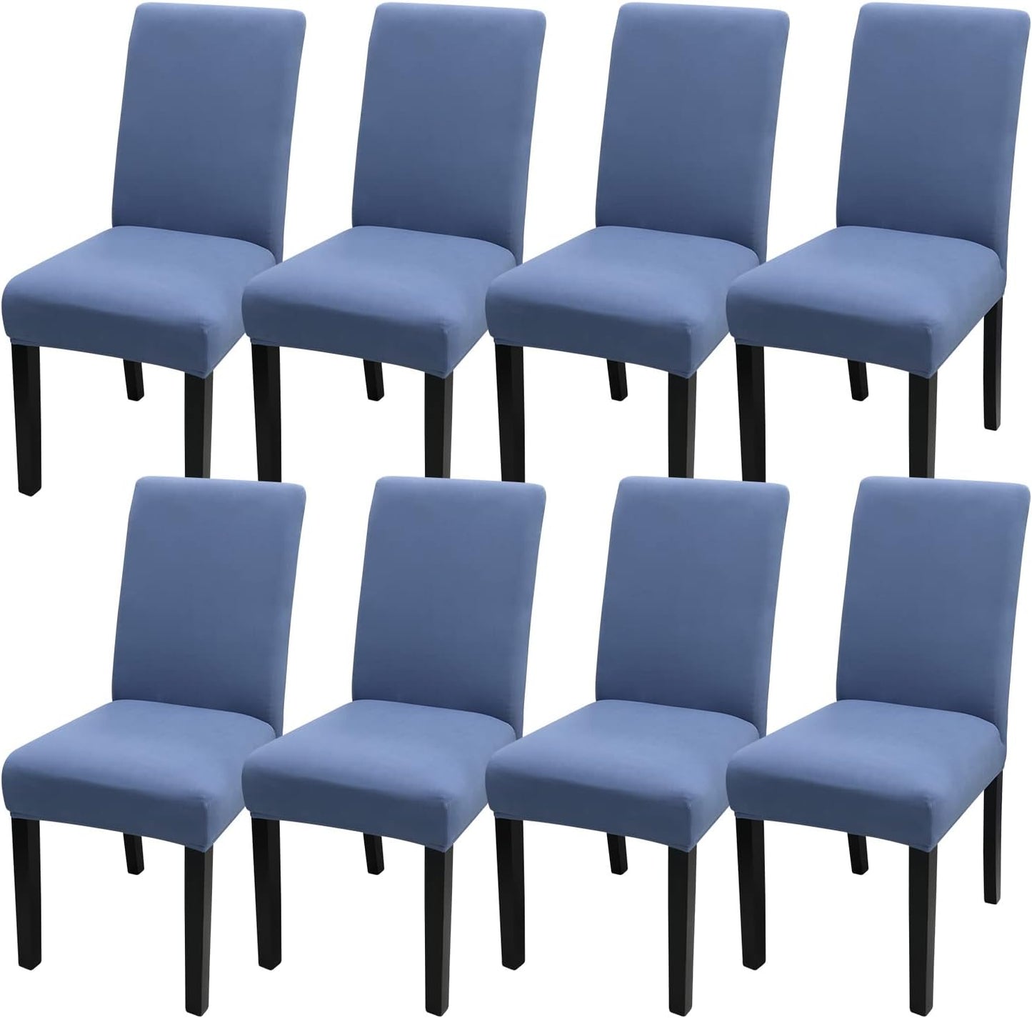 High Stretch Dining Room Chair Covers Set of 8 for Protection