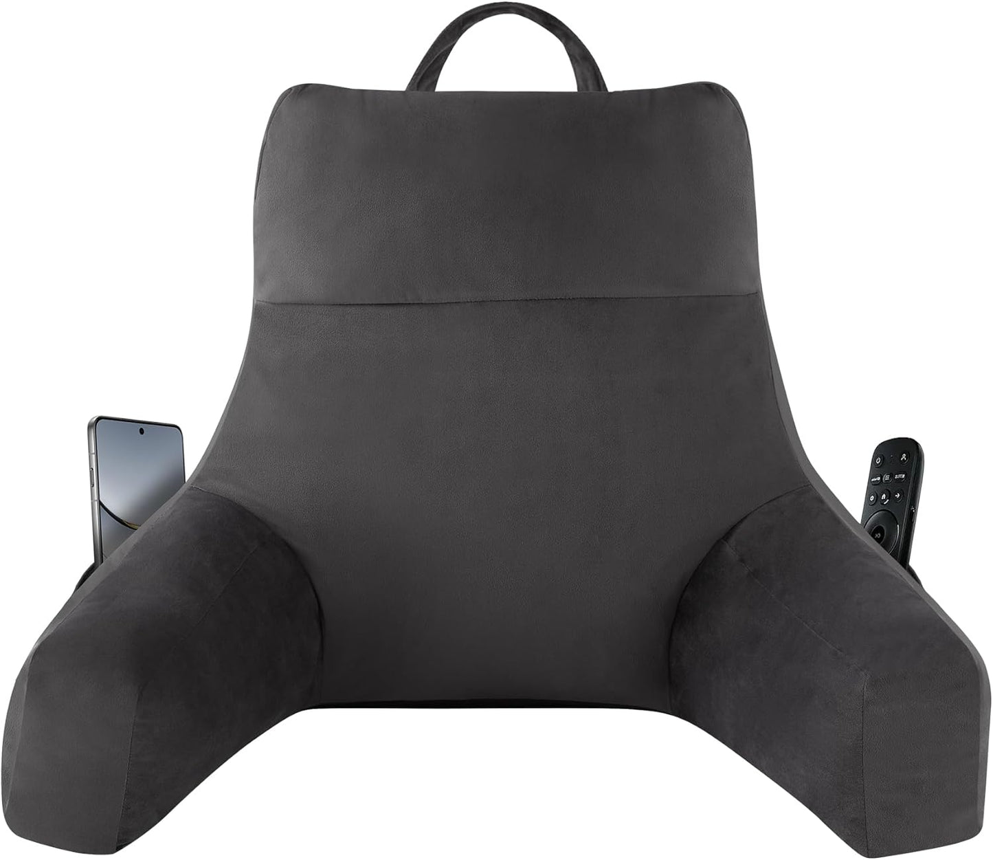 Reading Pillow with Arms for Adults - Shredded Foam Support