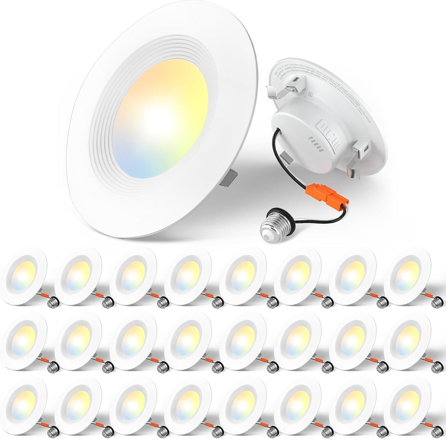 Amico 24 Pack 4 inch LED Recessed Lighting with Dimmable Features