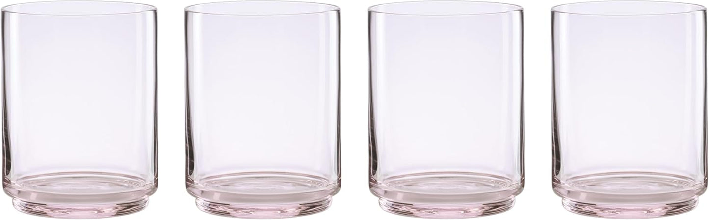 Lenox Tuscany Classics Stackable Tall Glasses Set of 4 Blush