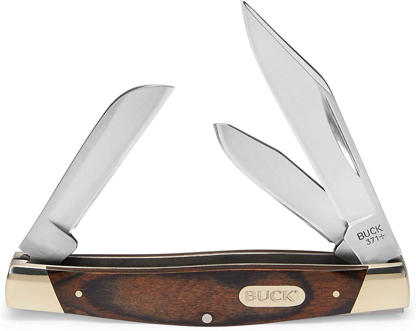 Buck Knives 371 Stockman Folding Pocket Knife with Triple Blades