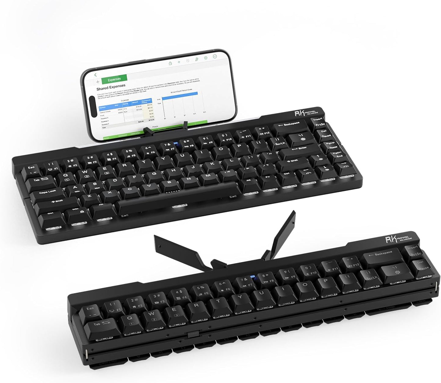 RK ROYAL KLUDGE F68: Portable Wireless Mech Keyboard