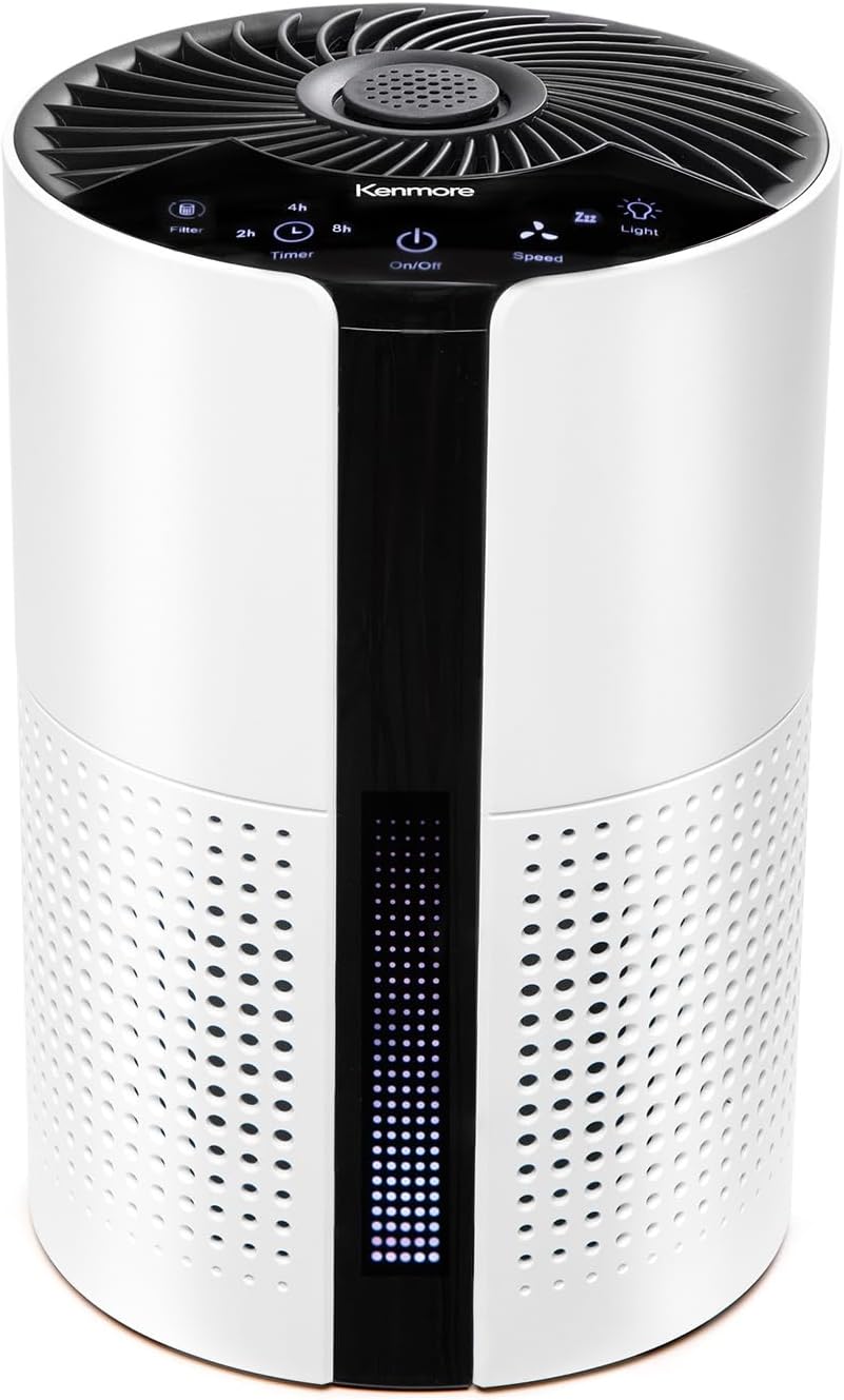 H13 True HEPA Air Purifier for Small Rooms Up to 348 Sq.Ft