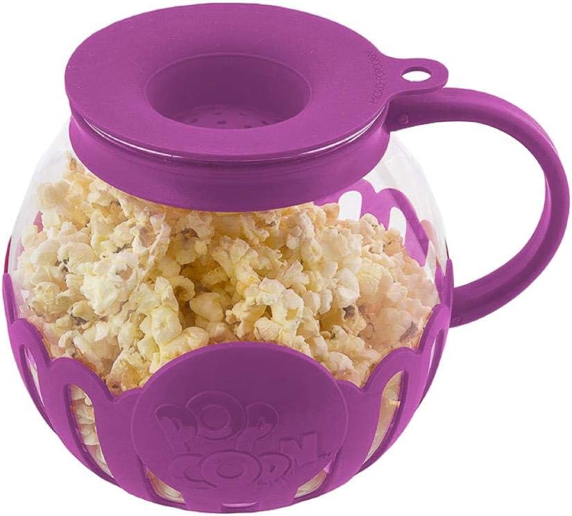 Ecolution Purple Microwave Popcorn Popper - Eco-Friendly & Convenient
