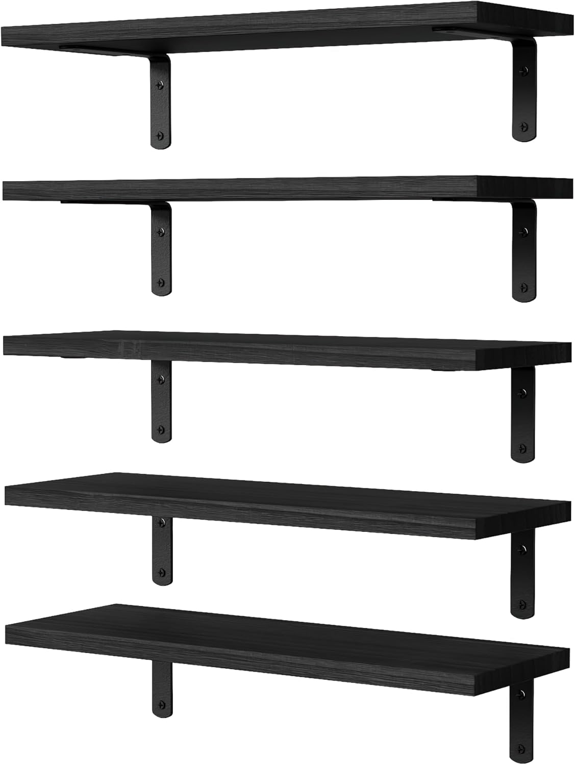Floating Shelves for Bedroom and Living Room Decor - 5 Sets