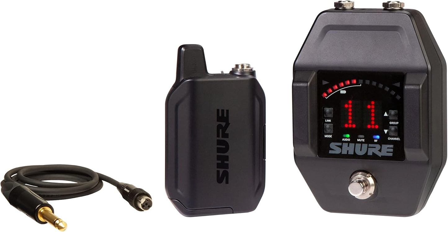 Shure GLXD16+ Wireless System: 12-Hour Battery, 100 ft Range