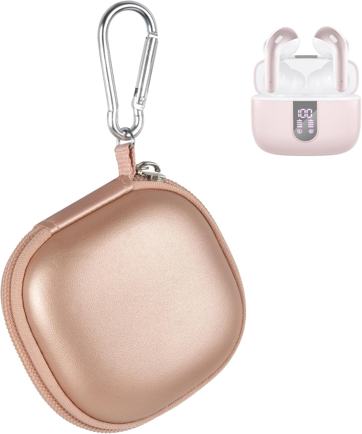 Gold Earbuds Case for Wireless Headphones