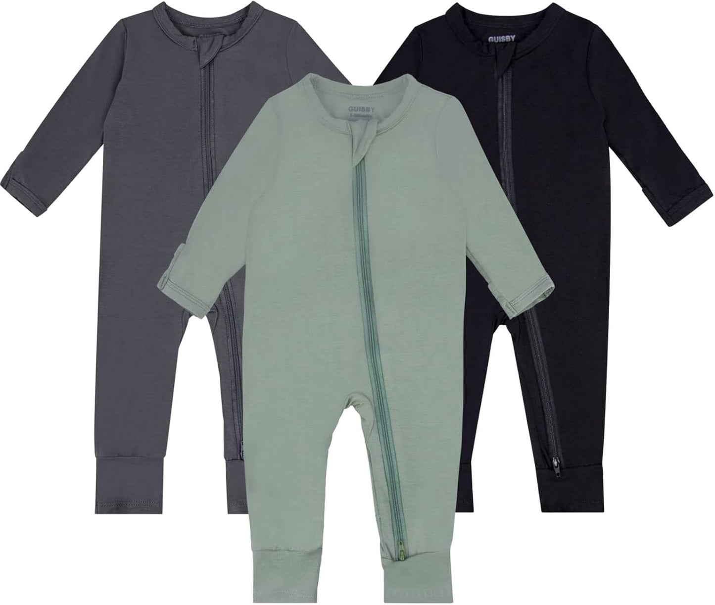 GUISBY Baby Pajamas with Mitten Cuffs for Cozy Sleep and Play