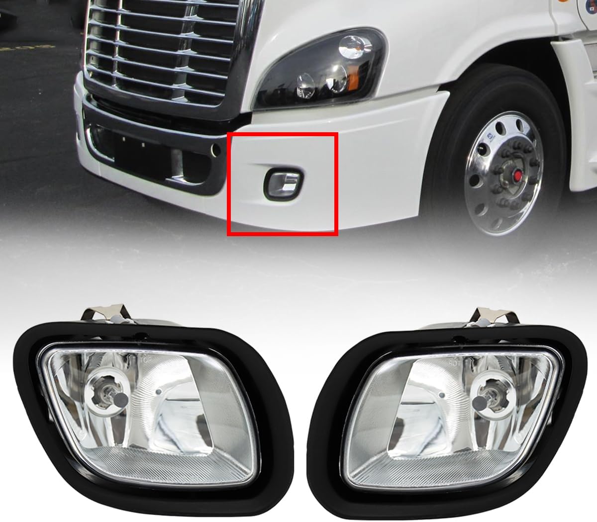 LEAVAN Front Fog Light Lamp Assembly for Freightliner Cascadia