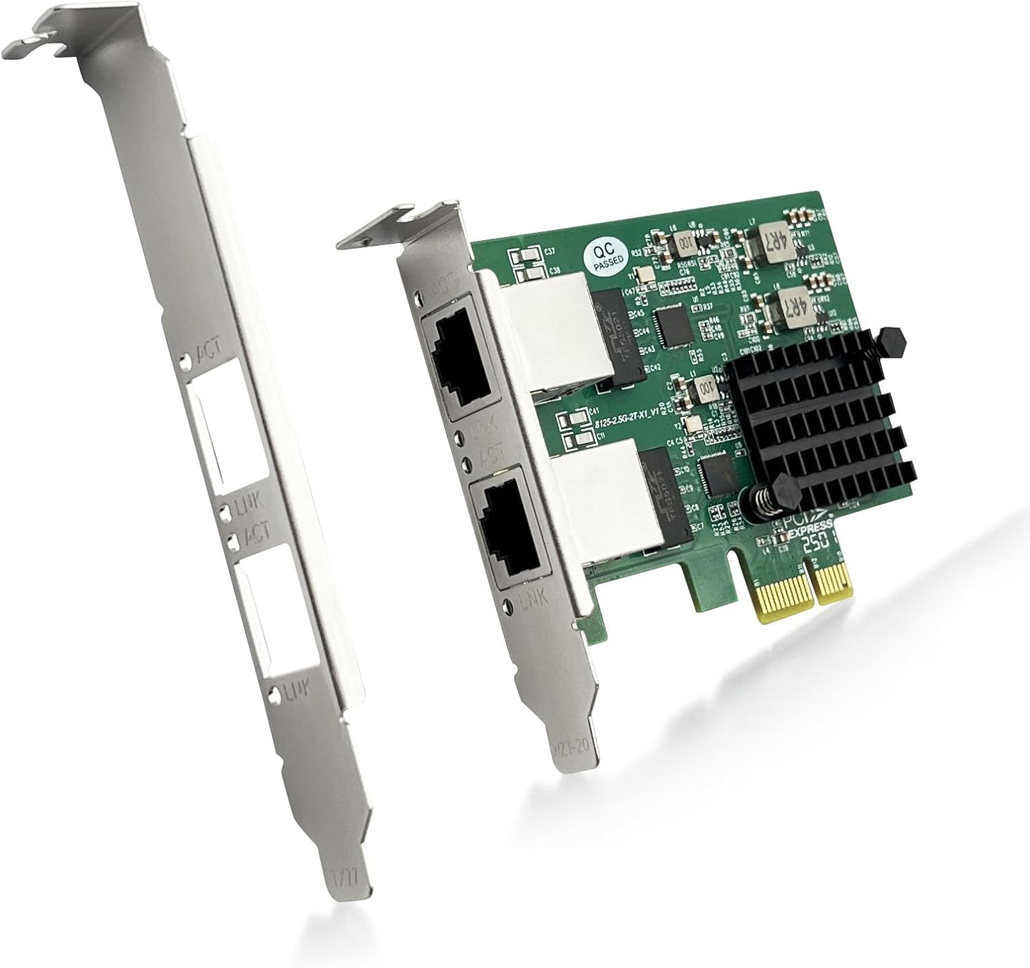 ipolex 2.5GBase-T PCI Express Network Adapter with Dual Ports