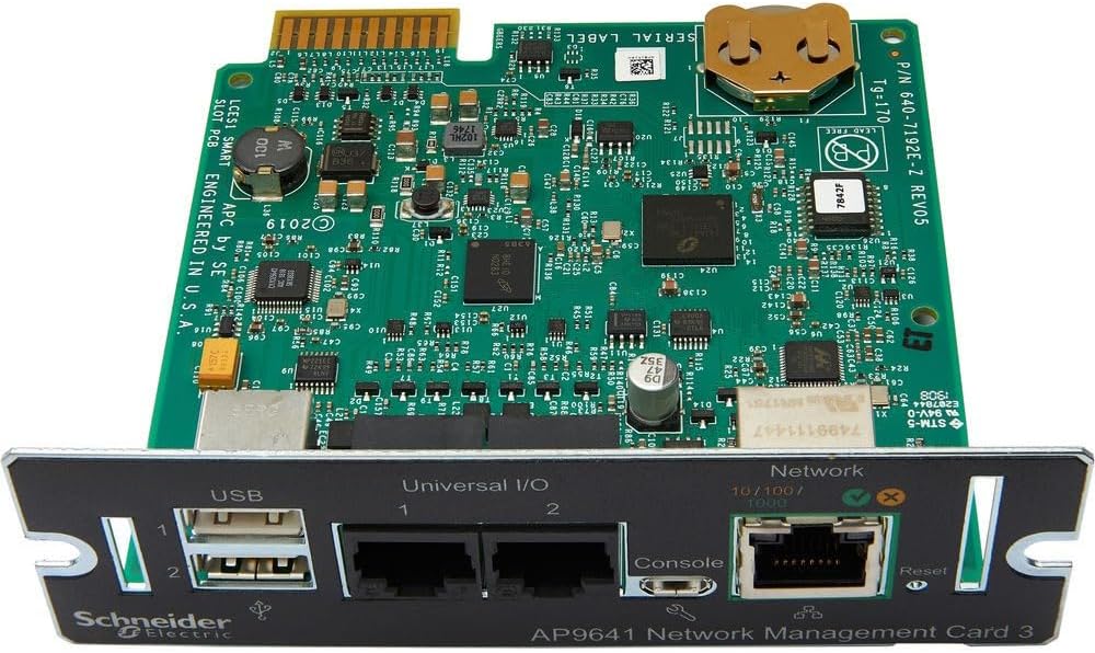 APC UPS Network Management Card 3 for Remote Monitoring