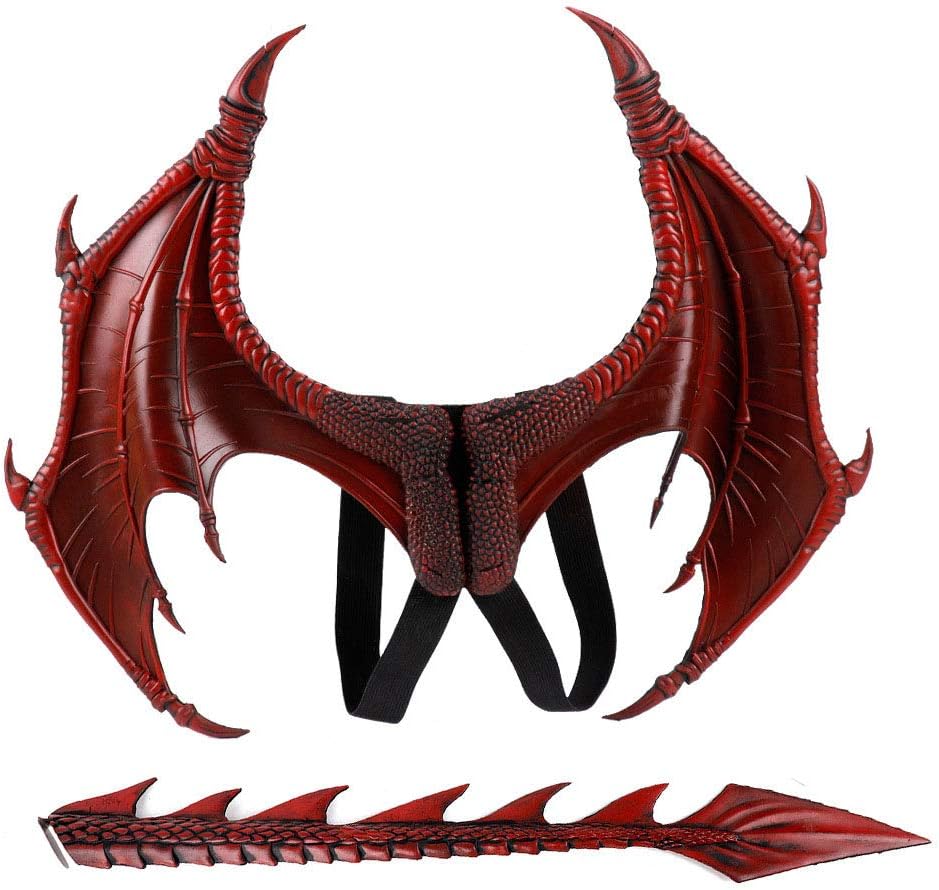Himine Dragon Wings Props Cosplay Wing With Tail for Teens