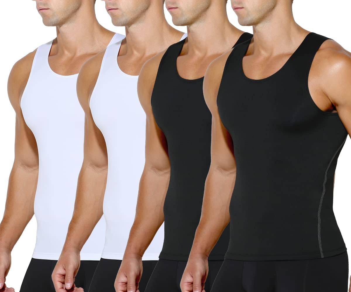 Arjen Kroos Men's Compression Muscle Undershirts for Slimming
