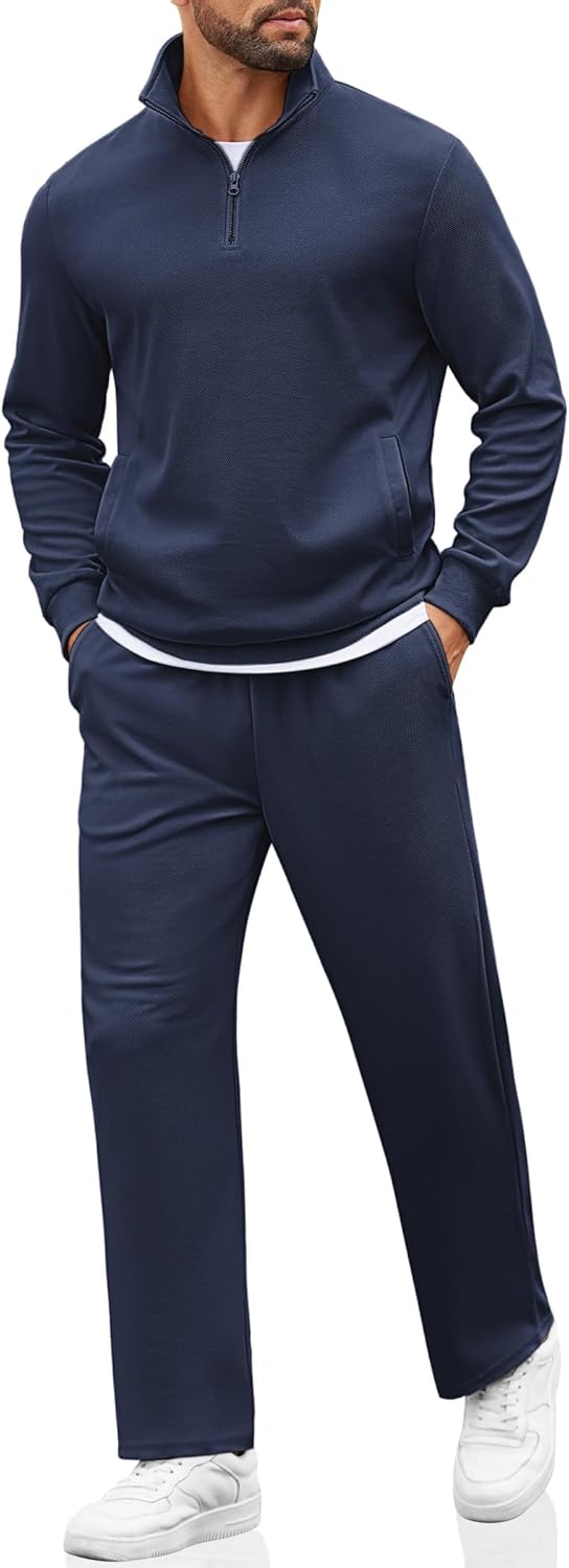 COOFANDY Men's Sweatsuits 2 Piece Set for Comfort and Style
