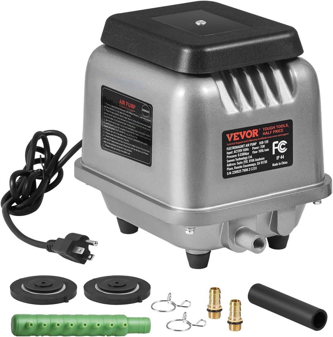 VEVOR Linear Air Pump for Efficient Pond Aeration and Ventilation