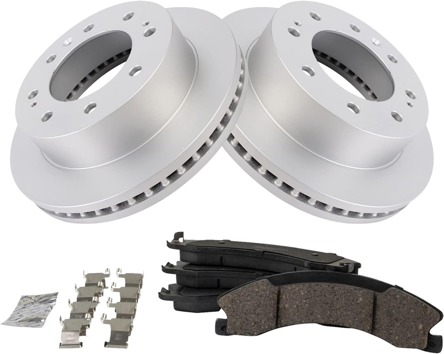 TRQ Front Brake Pad & Rotor Kit for 2016-2019 Chevrolet Suburban