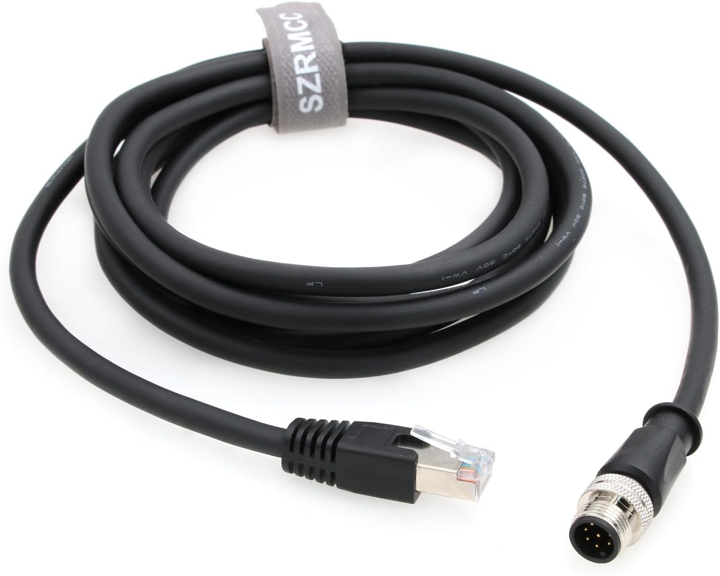 SZRMCC M12 A Code 8 Pin to RJ45 Ethernet Cable for Industrial Use