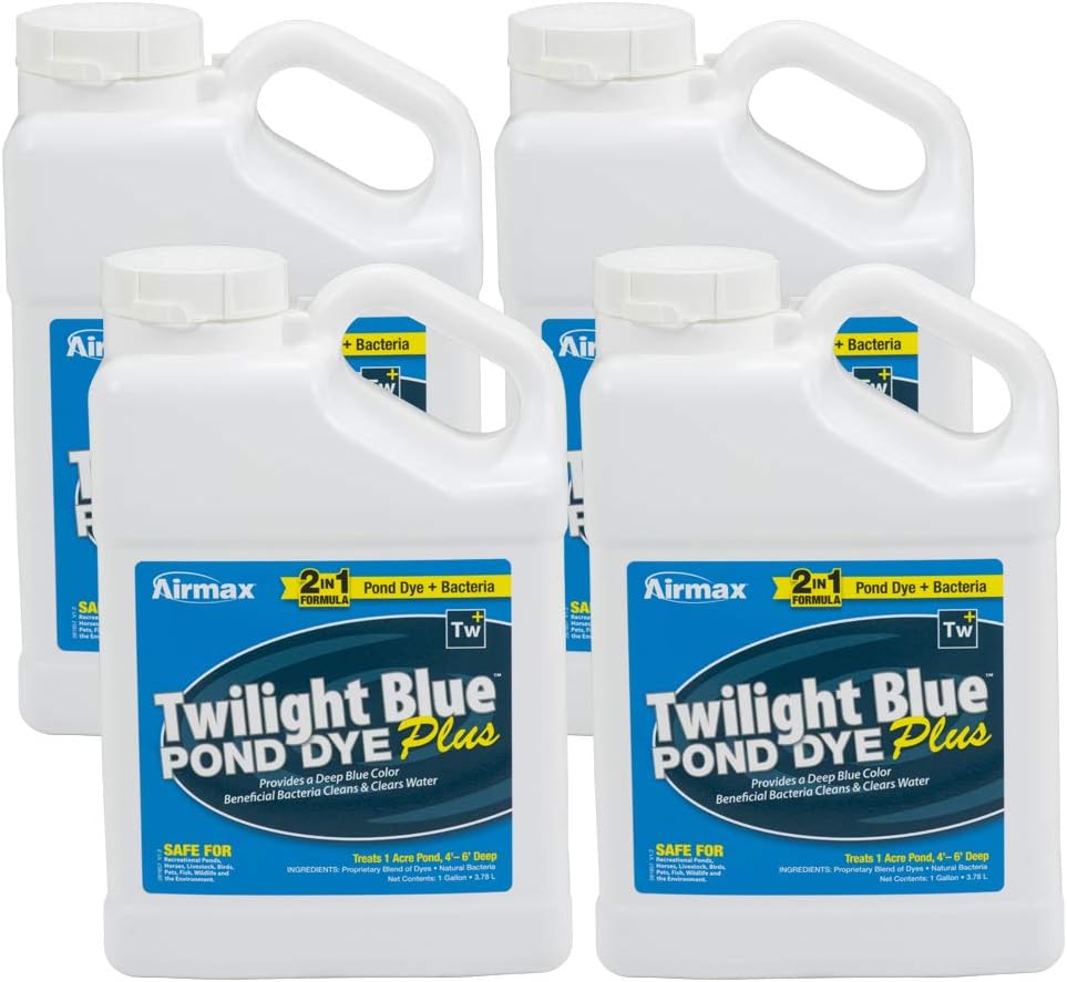 Airmax Pond Dye Plus - Twilight Blue Colorant for Large Ponds