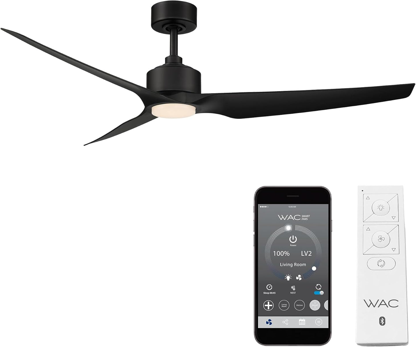 Experience Smart Cooling: WAC Smart Fan 60in Matte Black