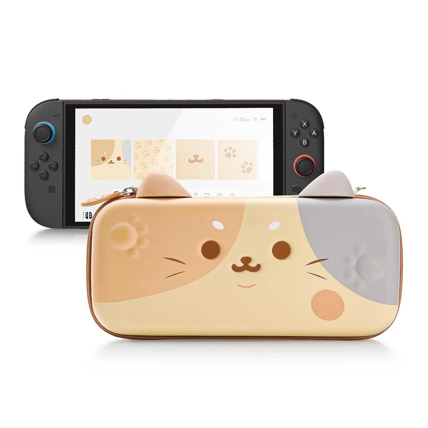 GeekShare Carrying Case for Switch 2 Console with Cat Design