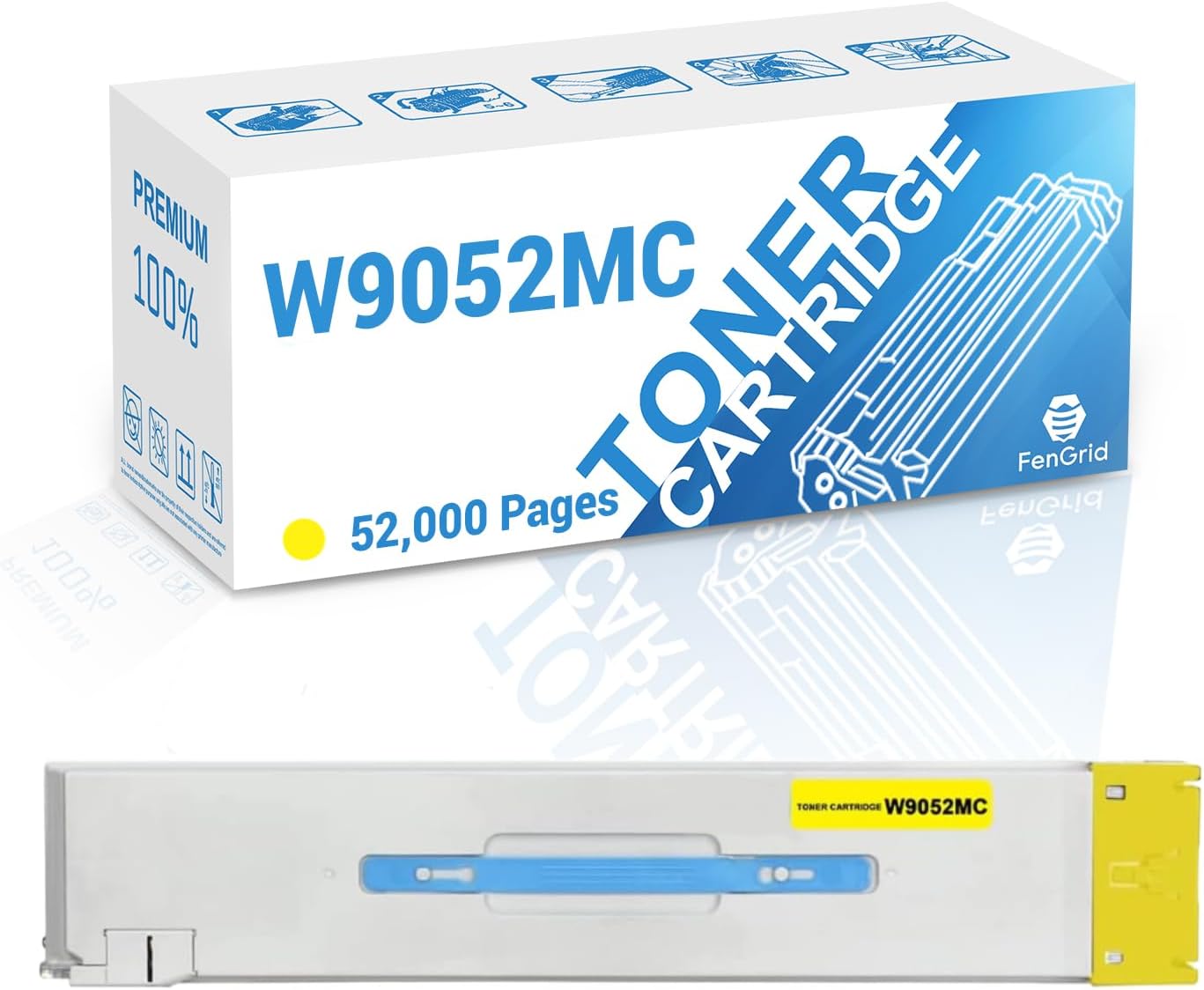 High-Yield Yellow Toner for HP Color MFP Printers | 52K Pages