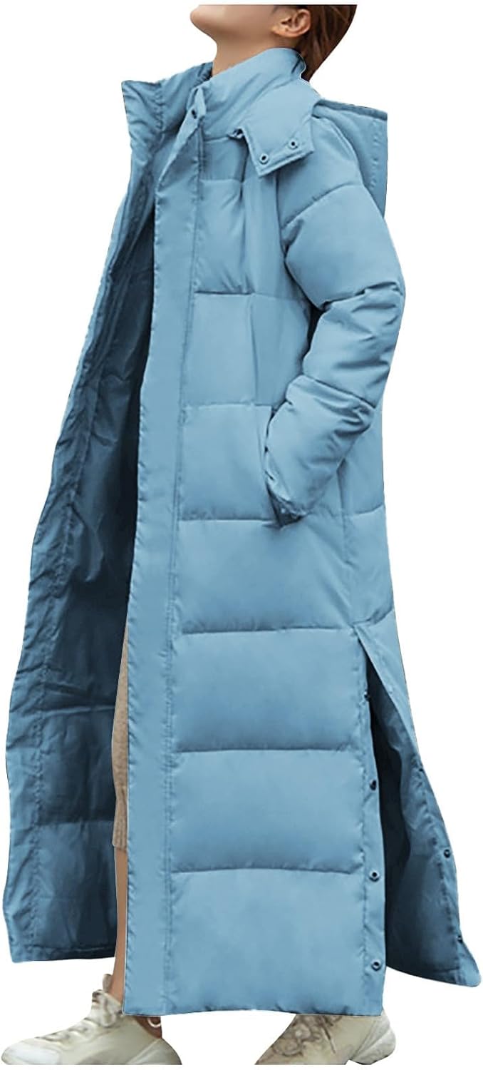 2024 Trendy Long Puffer Coat for Women - Warm & Stylish