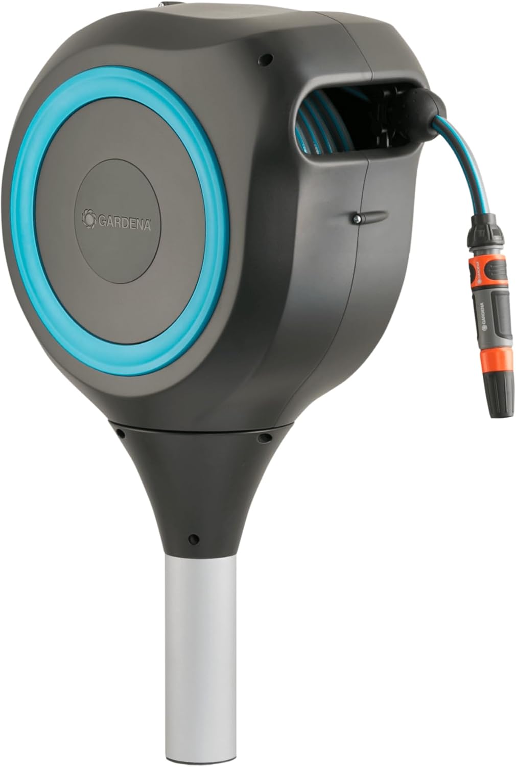 GARDENA 66ft Automatic Retractable Garden Hose Reel for Easy Use