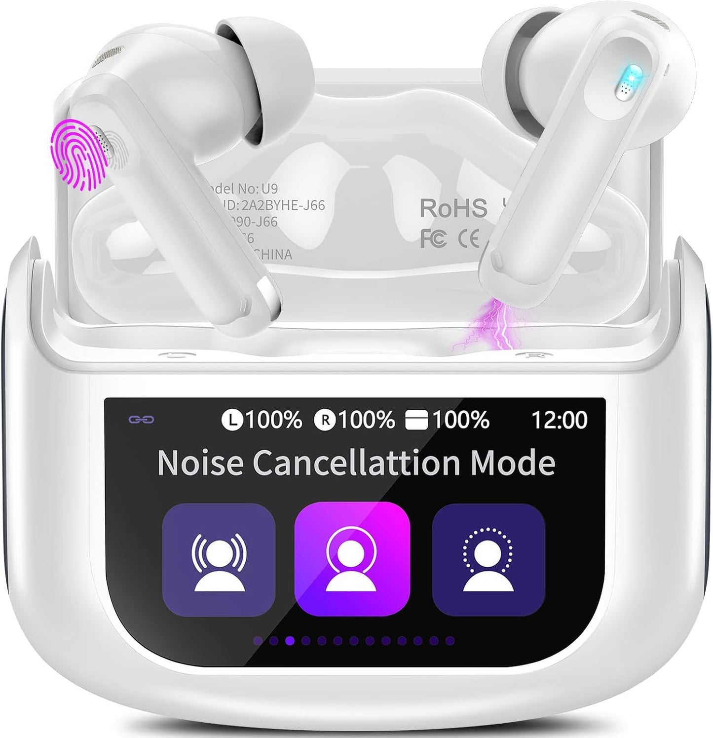 Thunelec Wireless Earbuds: Hi-Fi Sound, ANC, 48H Playtime