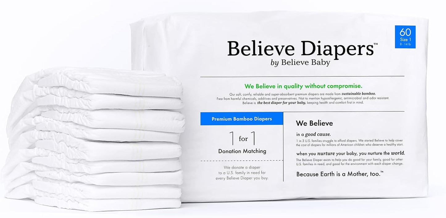 Believe Bamboo Diapers: Chemical-Free, Super Absorbent