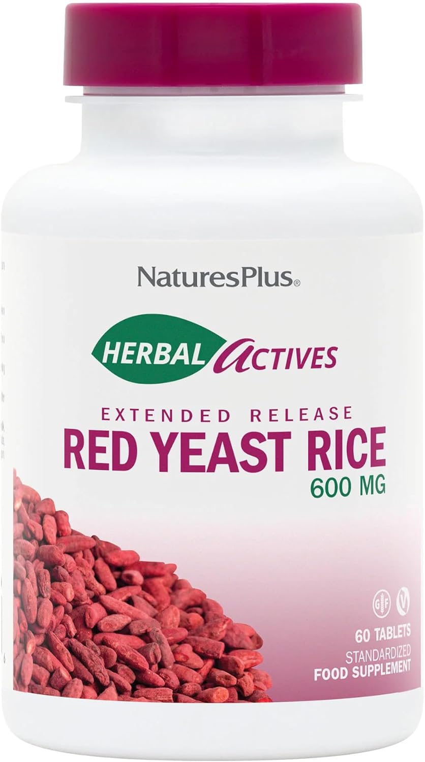 Natures Plus Herbal Actives Red Yeast Rice for General Well-Being