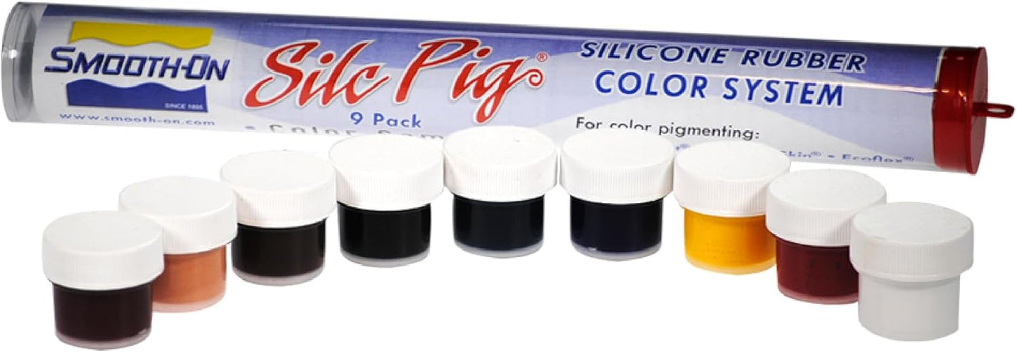 Smooth-On Silc Pig Color Pigments for Silicone - 9-Pack Sampler