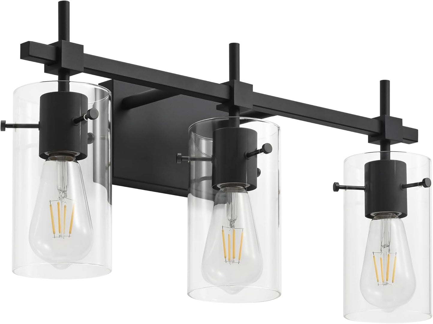 SOLFART 3 Lights Black Vanity Lights for Stylish Bathrooms