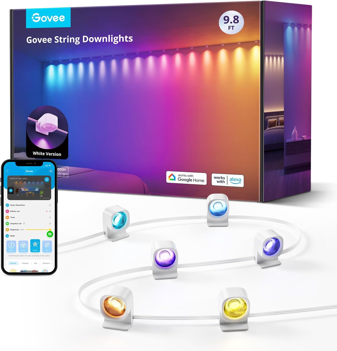 Smart Music Sync Downlights by Govee: Vibrant Colors!