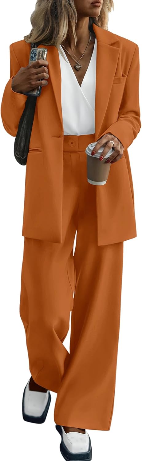 KIRUNDO Women Suits 2 Piece Set for Business Casual Elegance