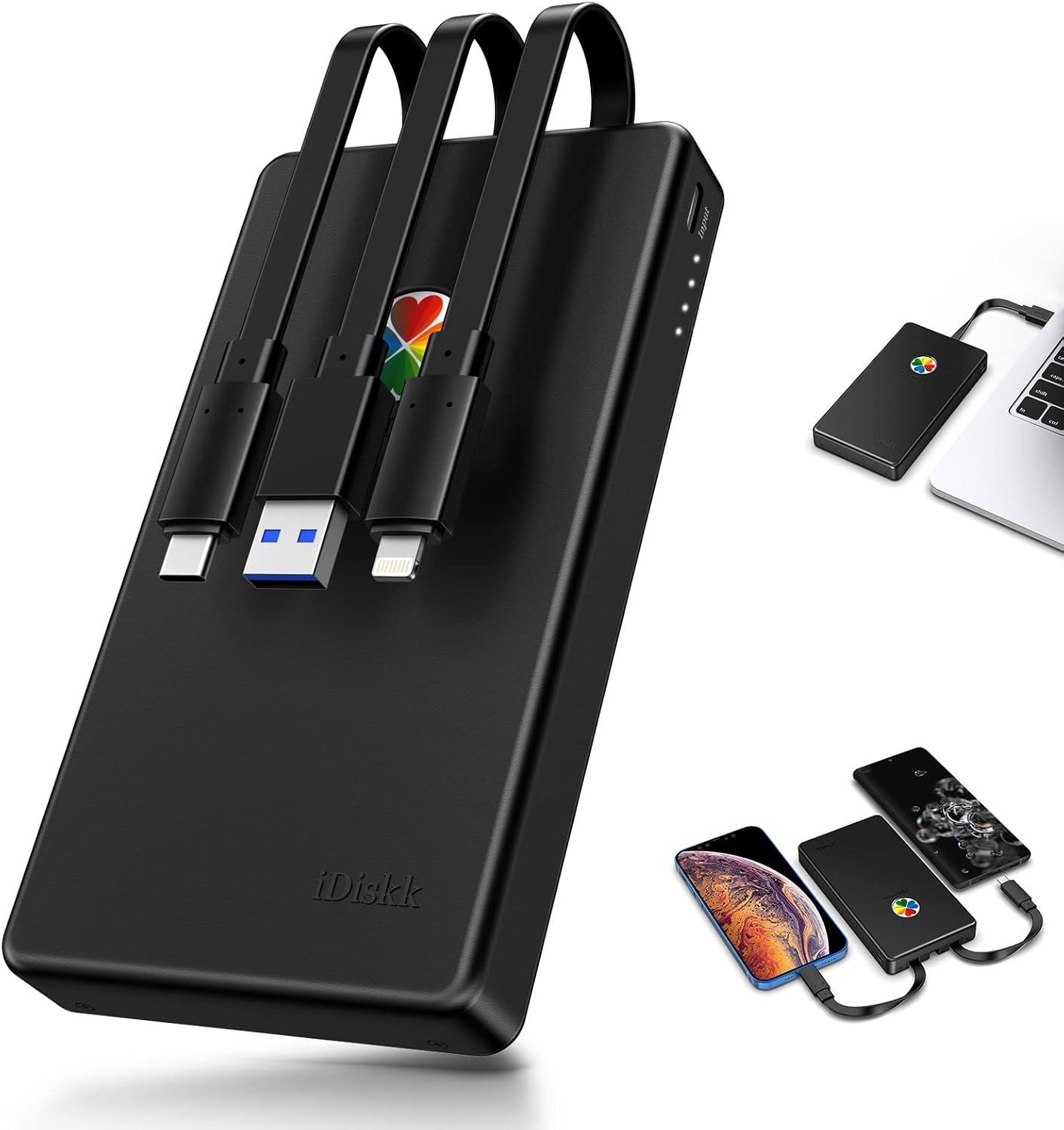 iDiskk MFi Certified 1TB External Hard Drive for iPhone & iPad