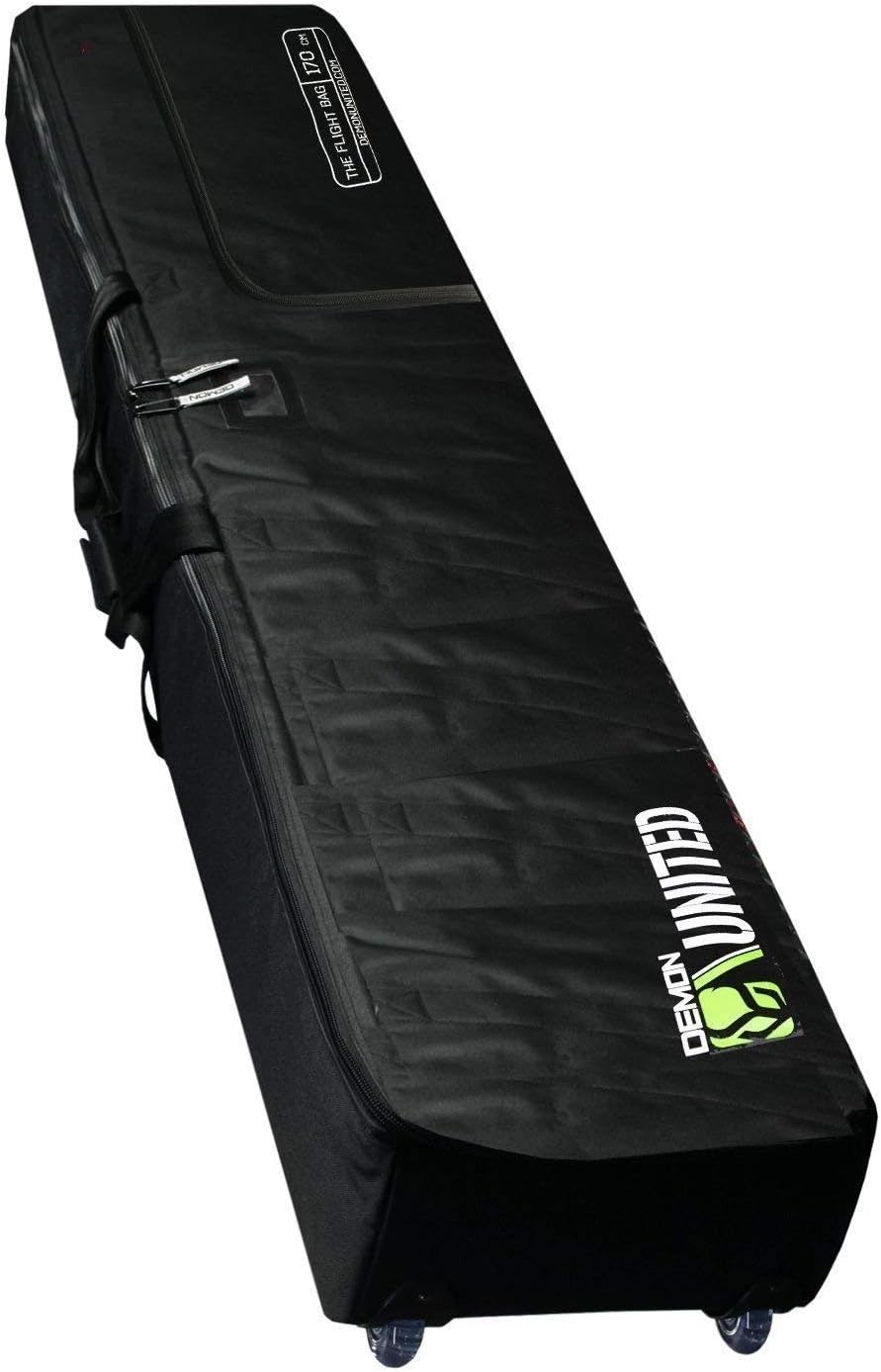 DEMON UNITED Phantom Flight Snowboard Bag - XL Wheels, Ultra Durable